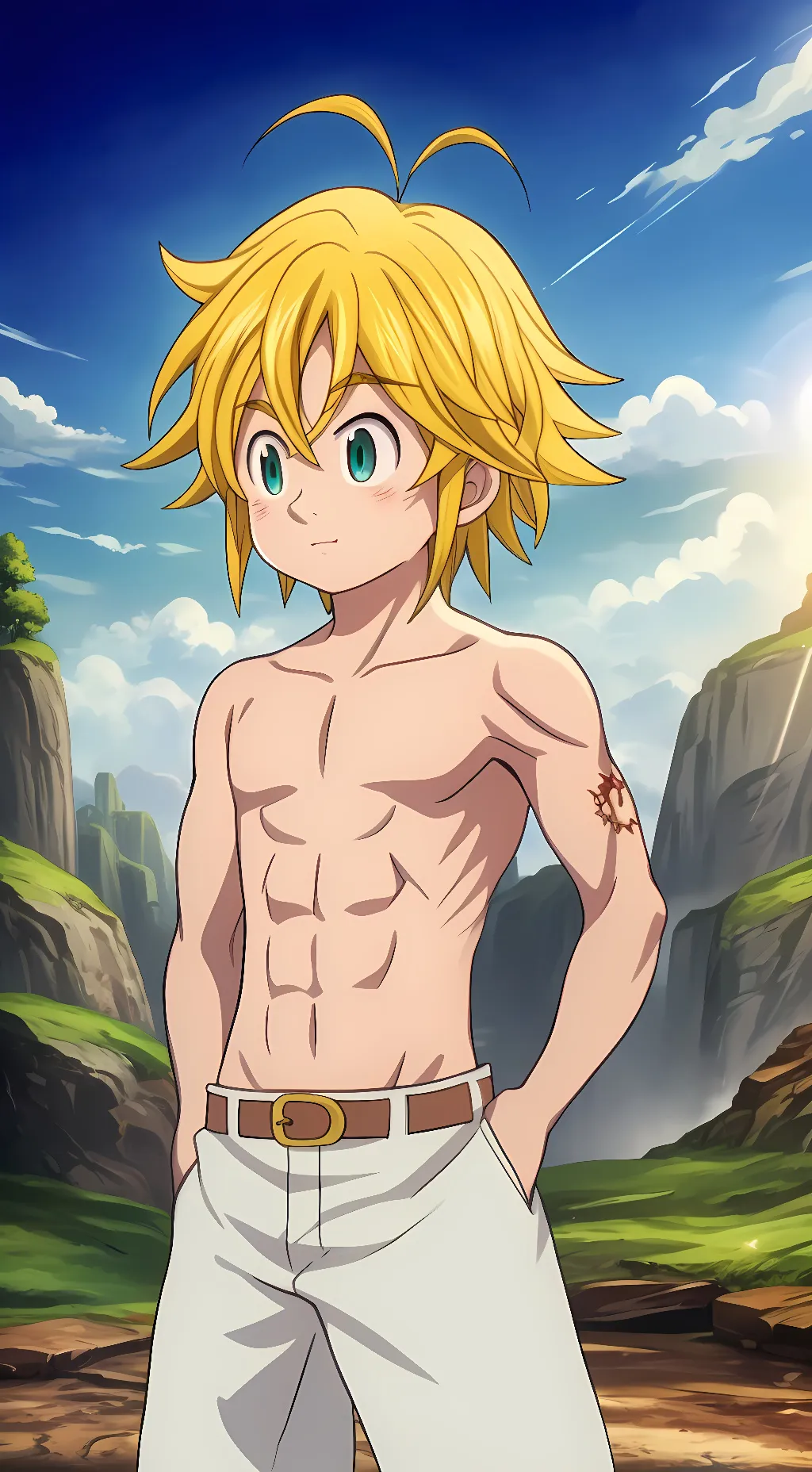 ai character: Meliodas  background
