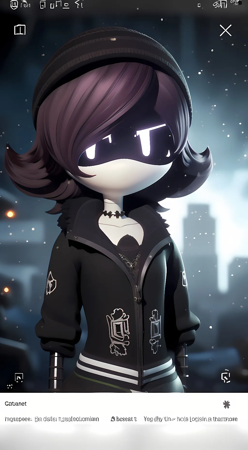 ai character: uzi (V2)  background