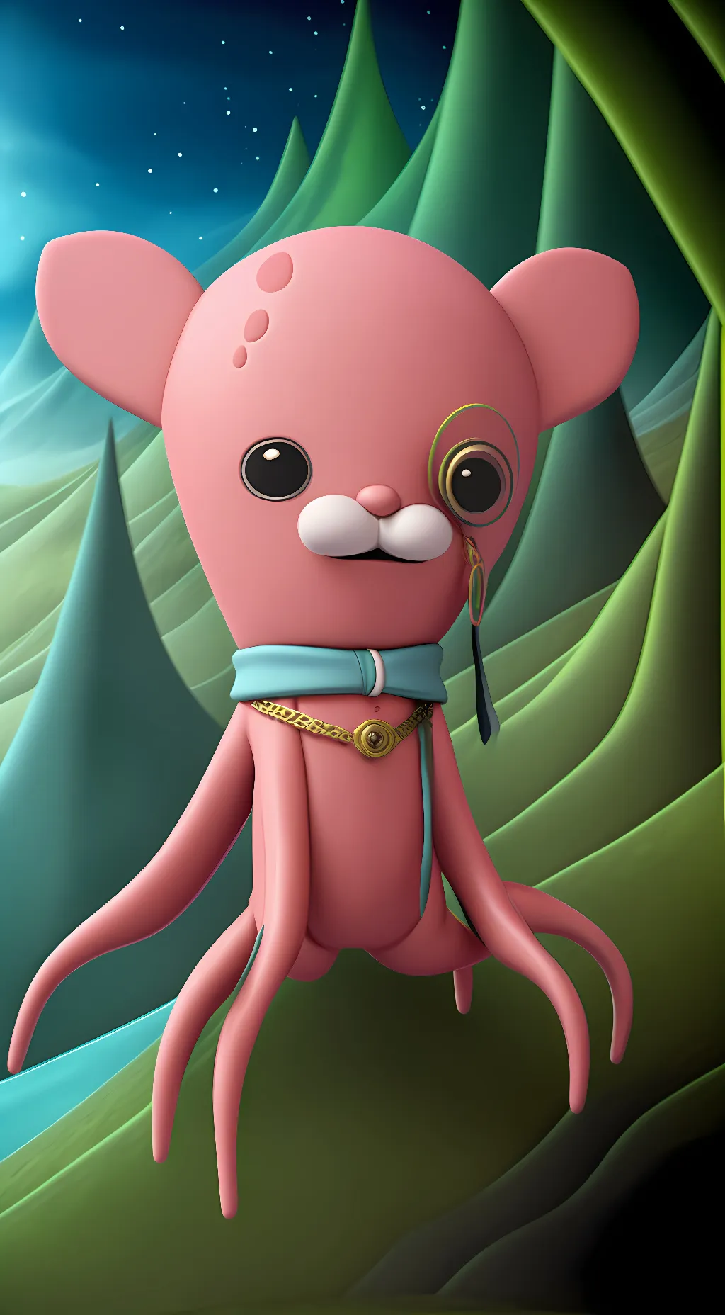 ai character: professor inkling  background
