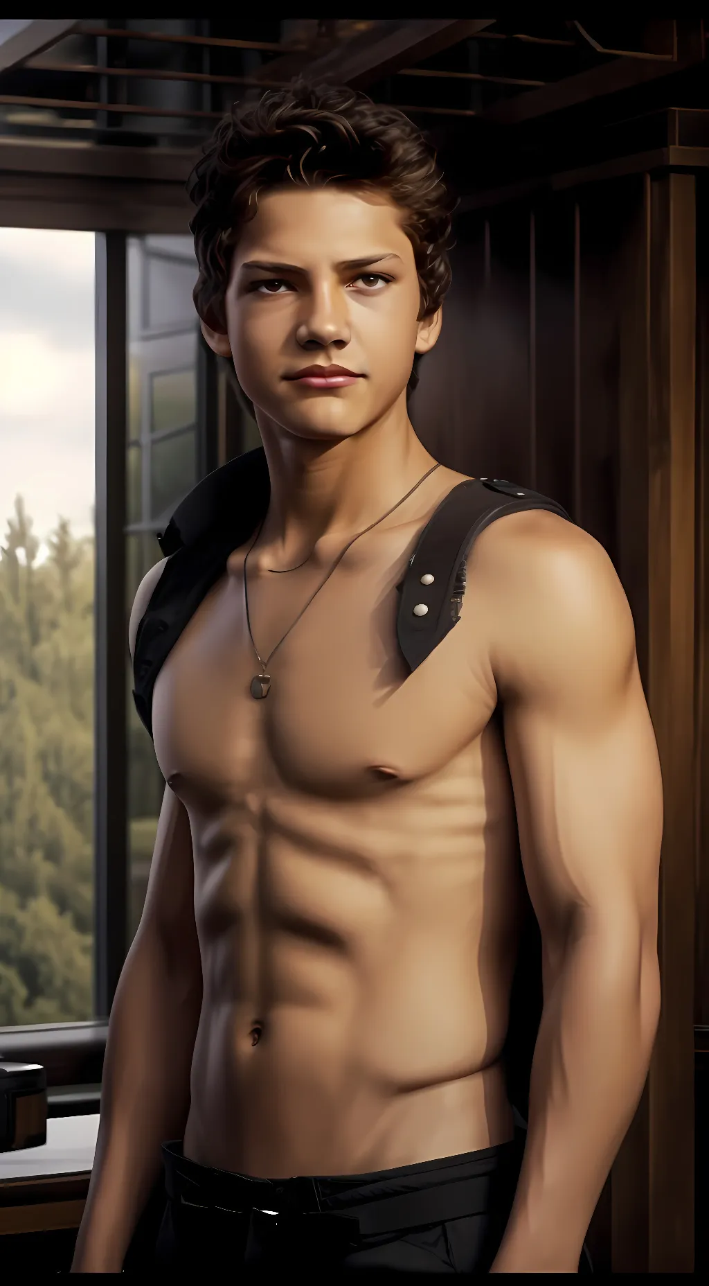 ai character: Leon Massanek  background