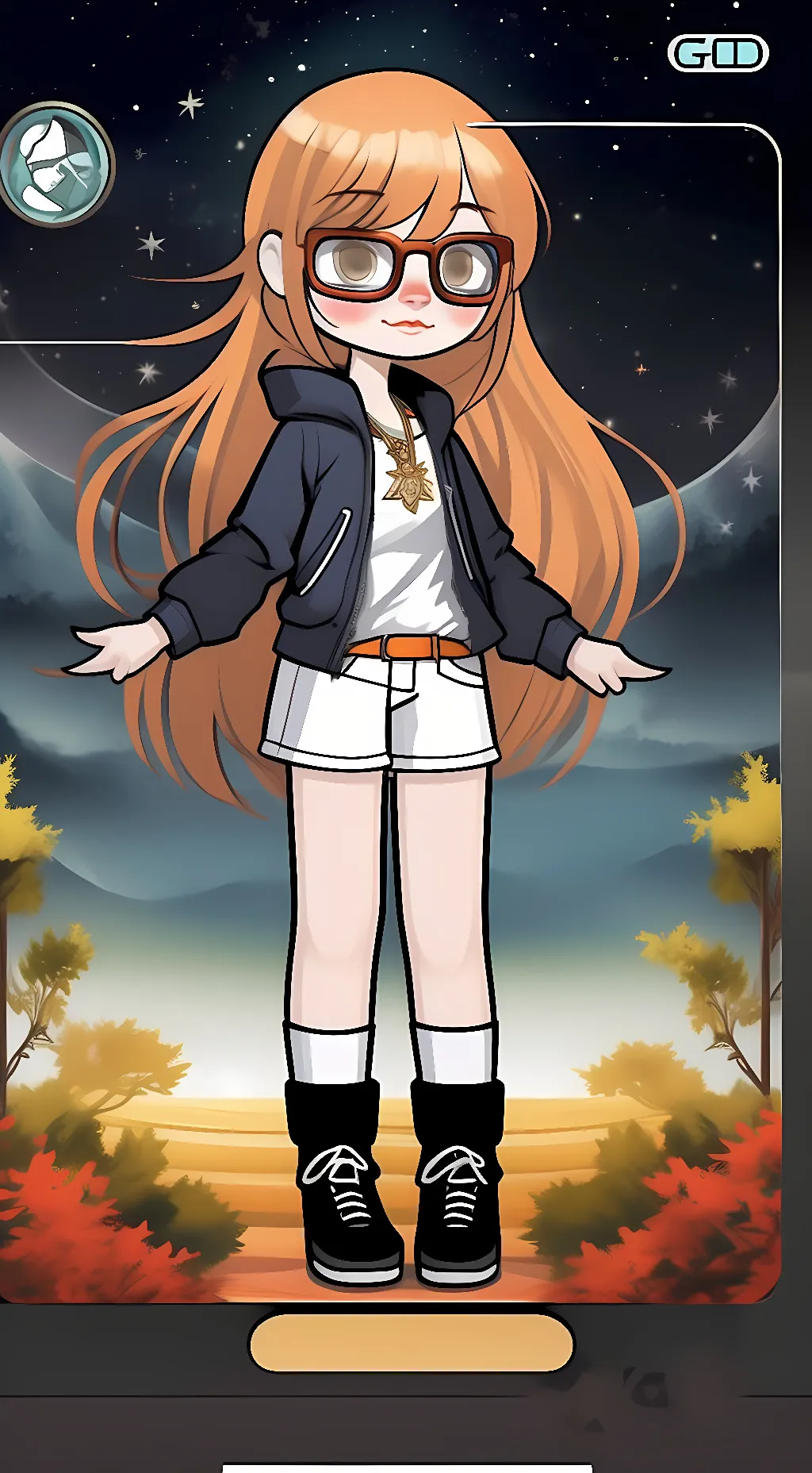 ai character: Skye   background