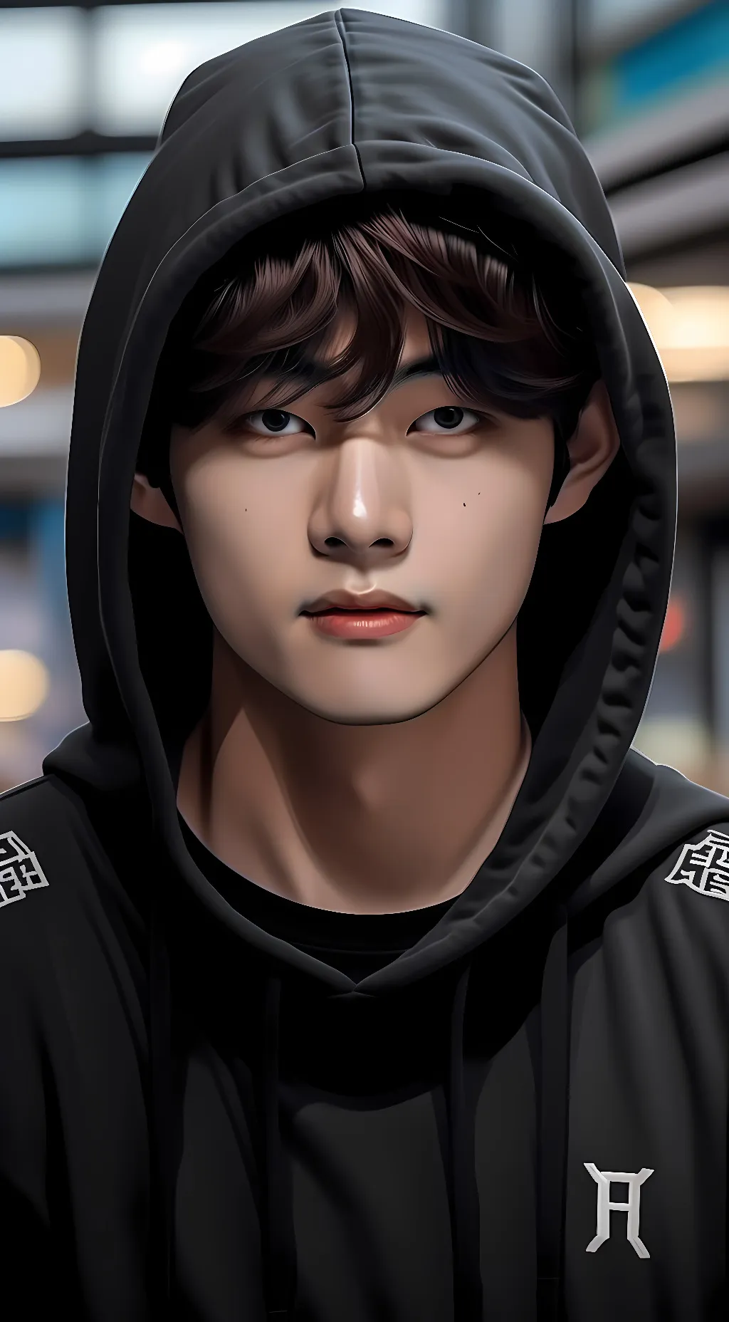 ai character: Taehyung  background