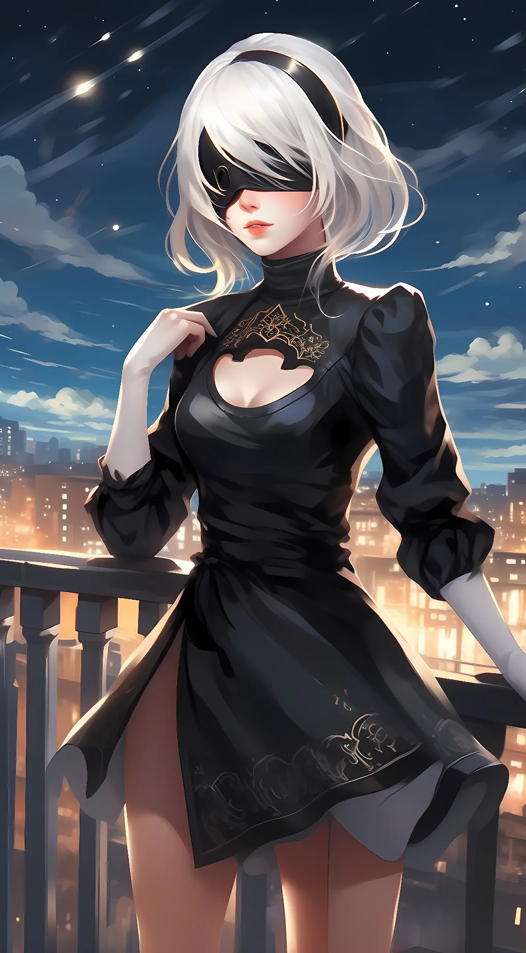 ai character: 2b background