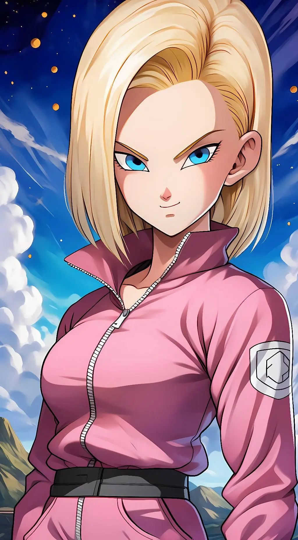 ai character: Android 18 background