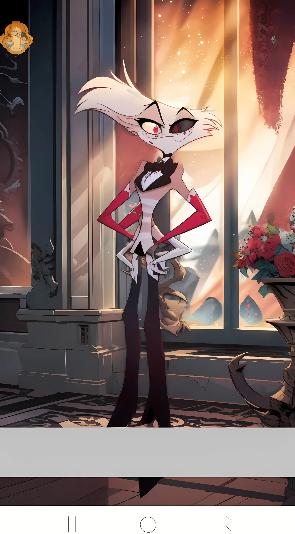 ai character: Angel  background