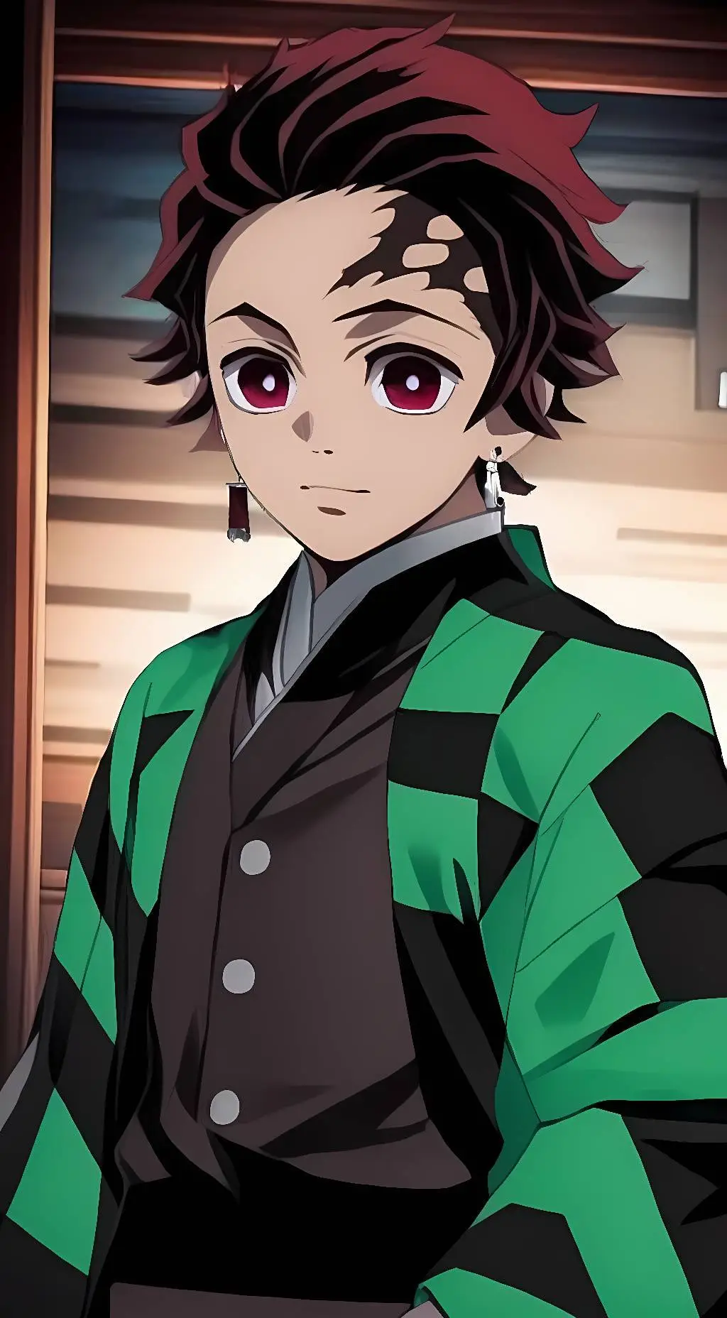 ai character: Tanjiro Kamado background