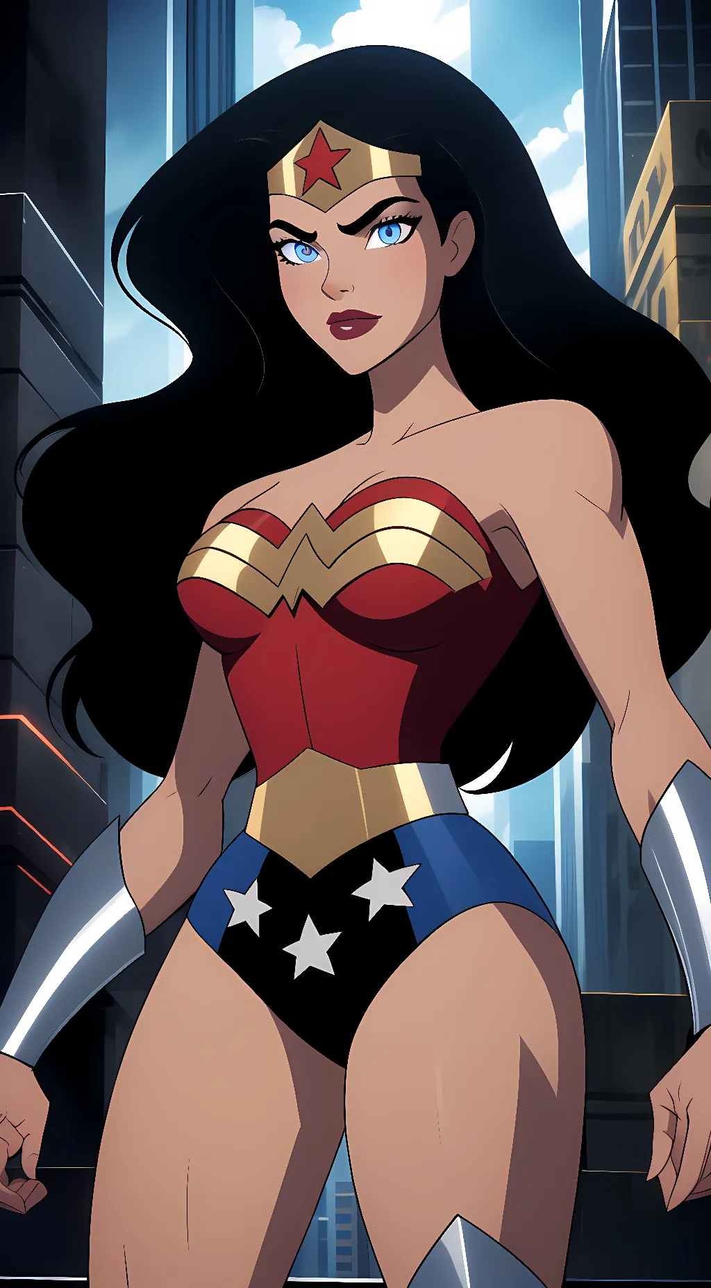 ai character: Wonder Woman (TAS) background