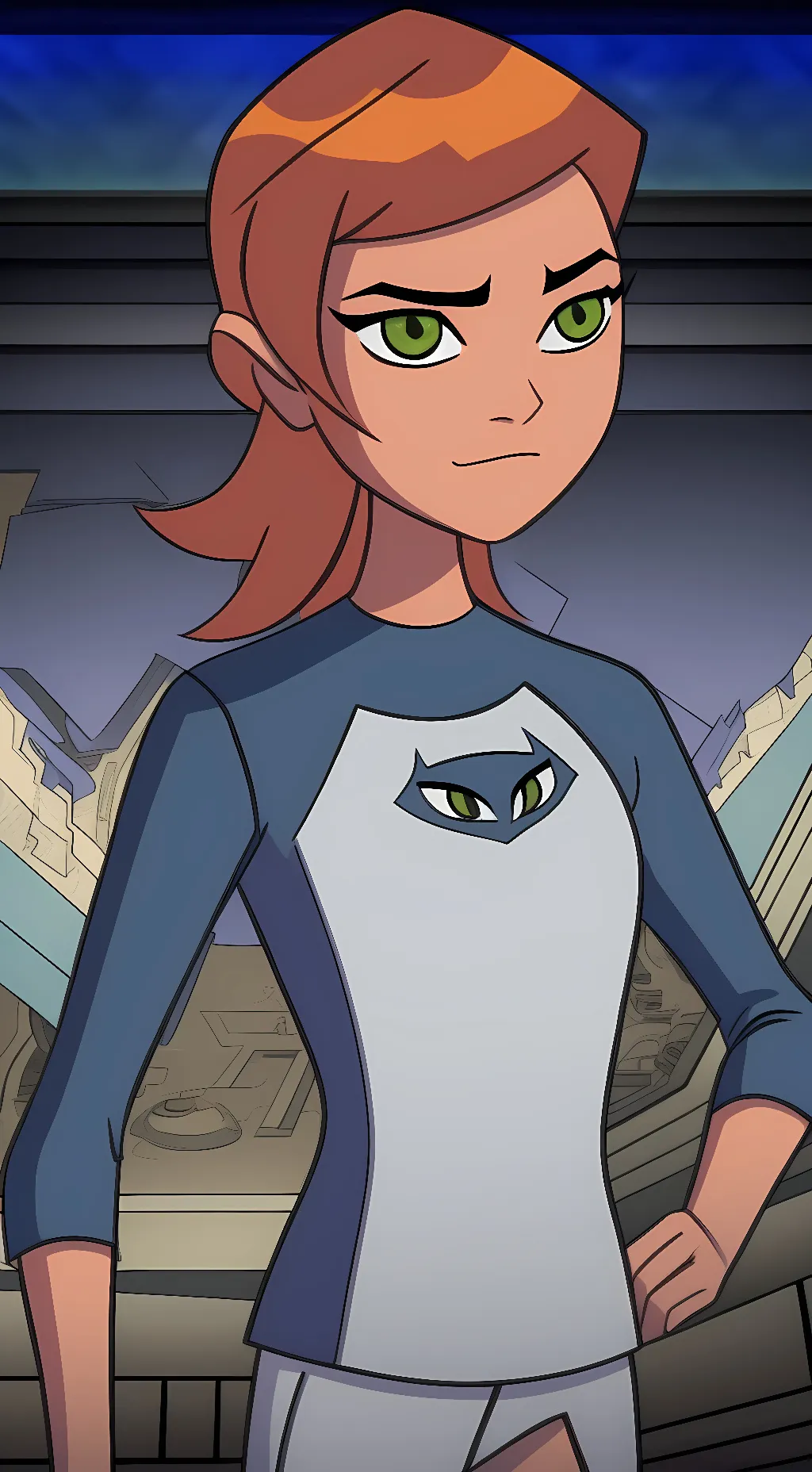 ai character: Gwen Tennyson  background