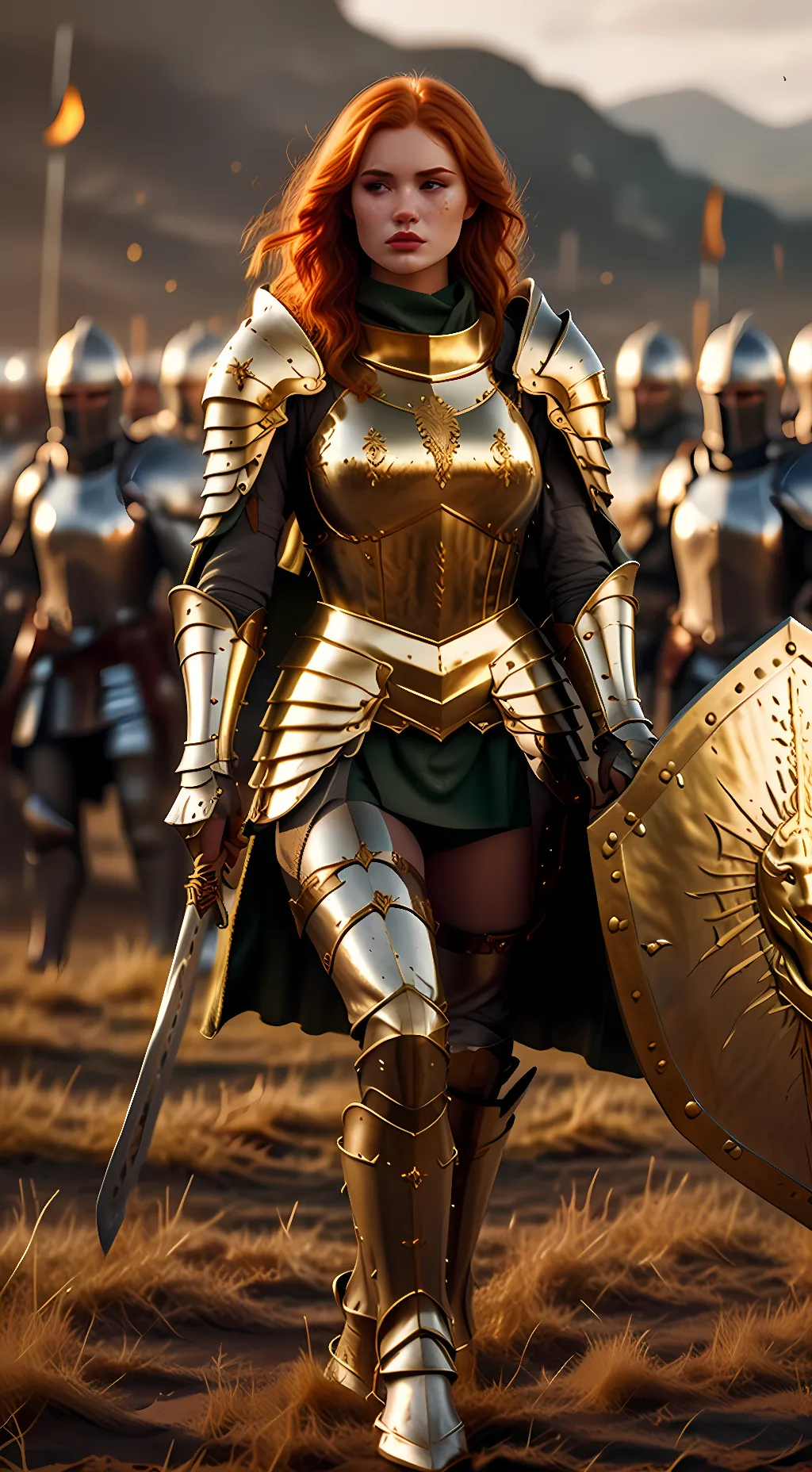 ai character: Lady Aurora background