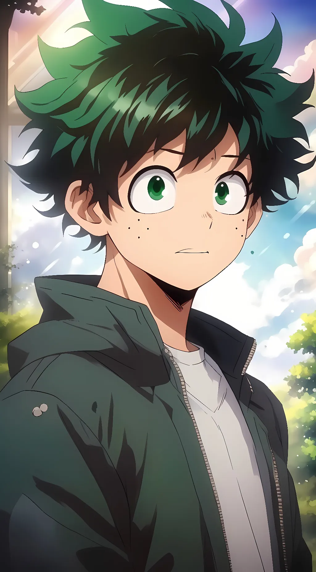 ai character: Izuku Midoriya  background