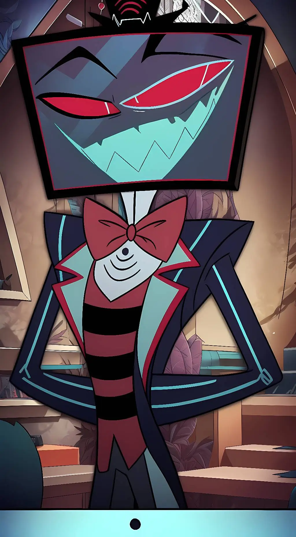 ai character: Vox [Owns You] background