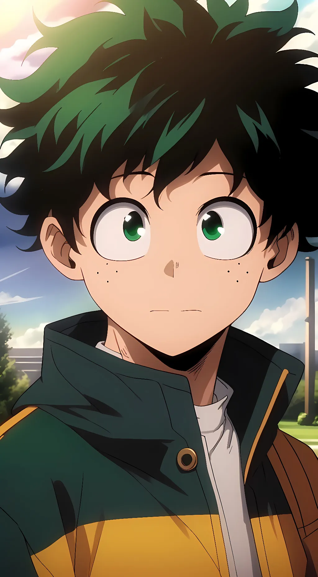 ai character: Izuku Midoriya  background