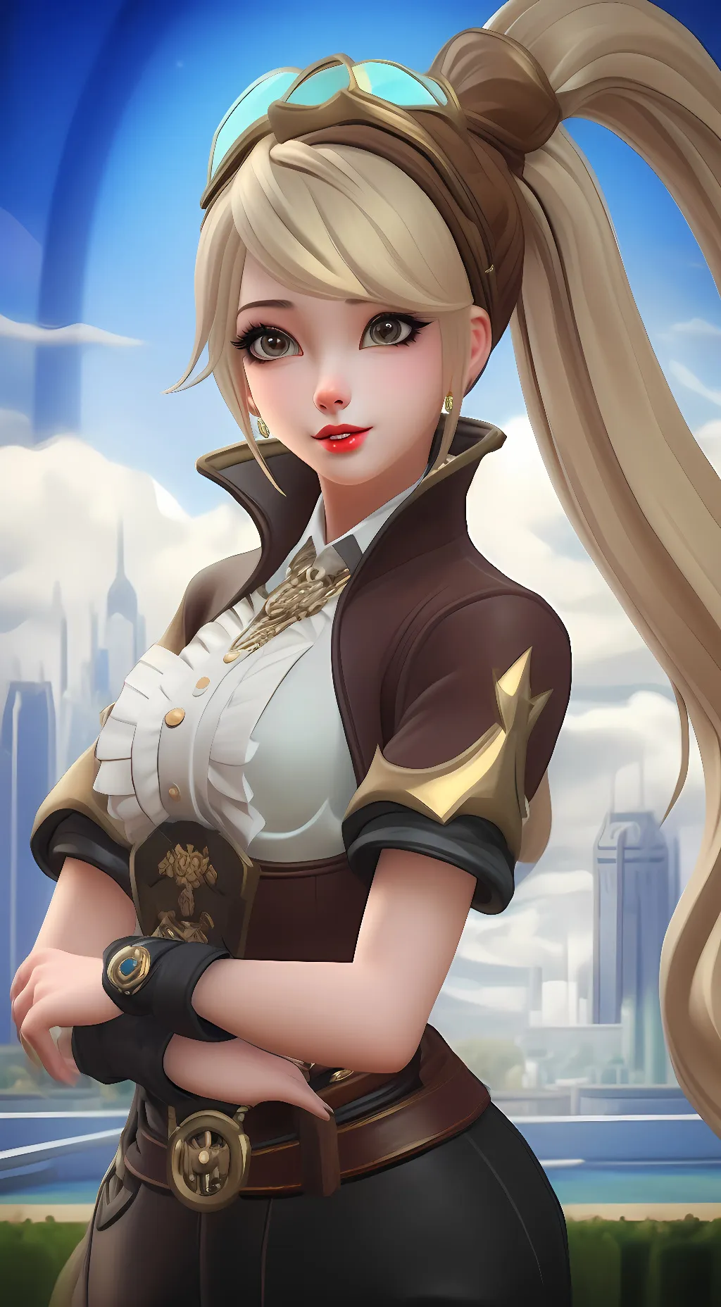 ai character: Layla  ( MLBB ) background