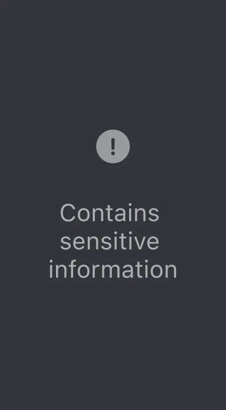 ai character: Sensitive info background