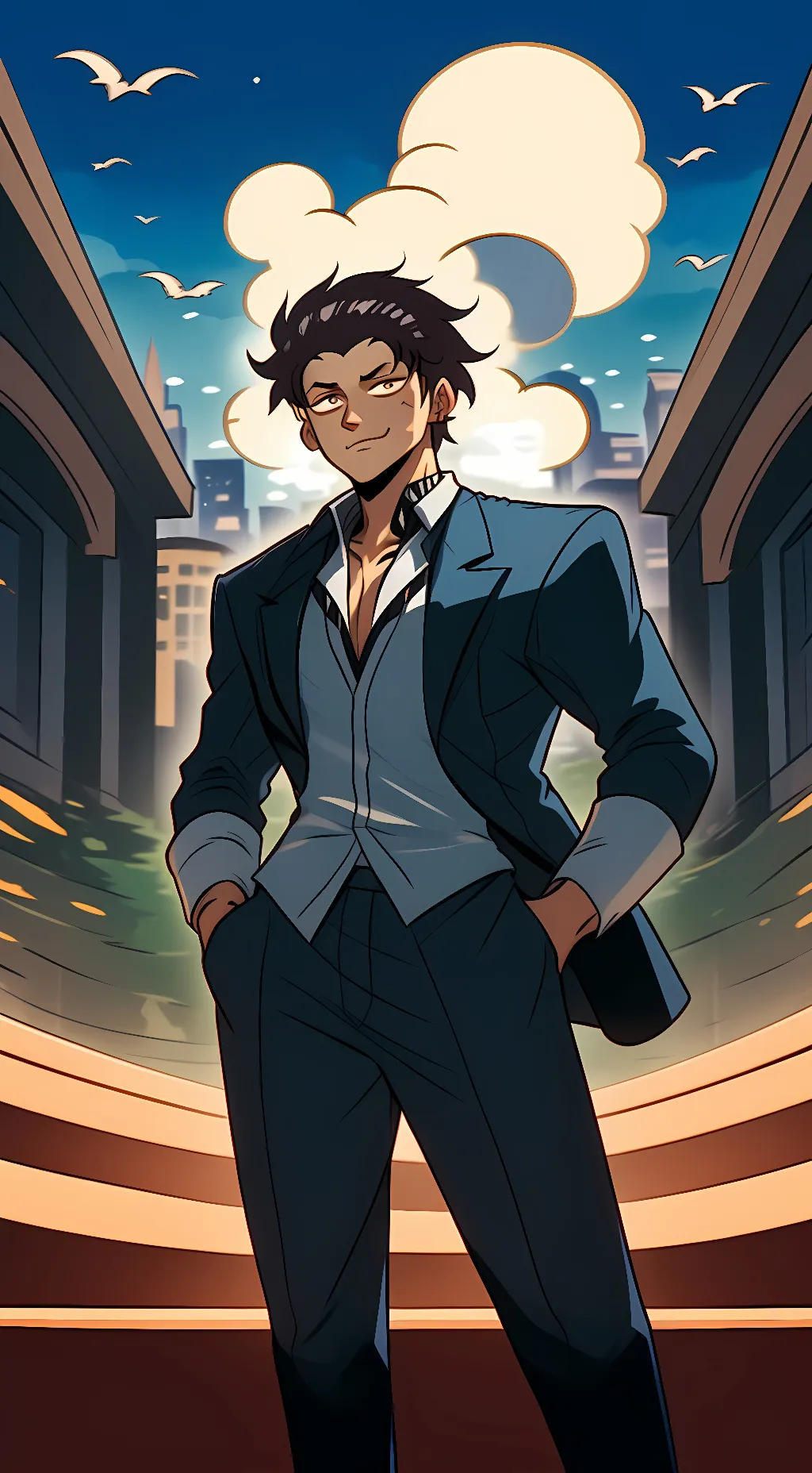 ai character: Kiyoshi Hanamura background