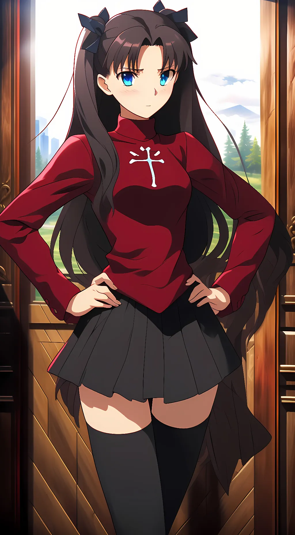 ai character: Rin Tohsaka background