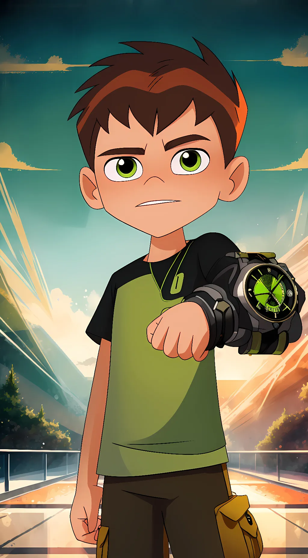 ai character: Ben 10 background