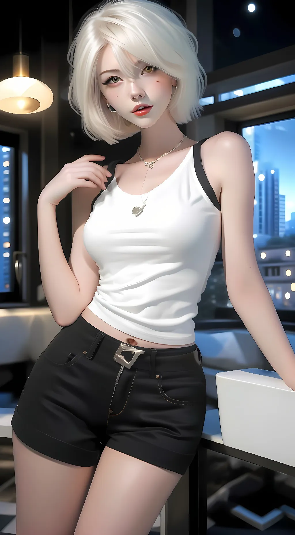 ai character: ShaSha background