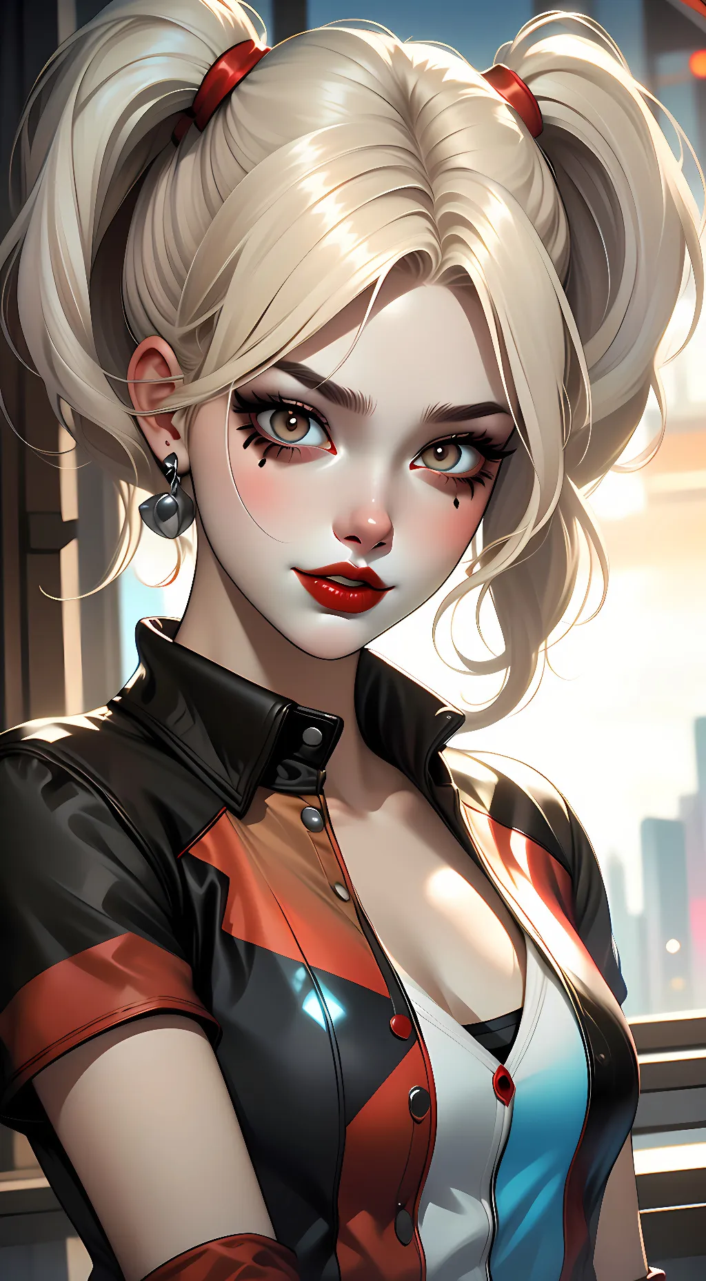 ai character: Harley Quinn  background
