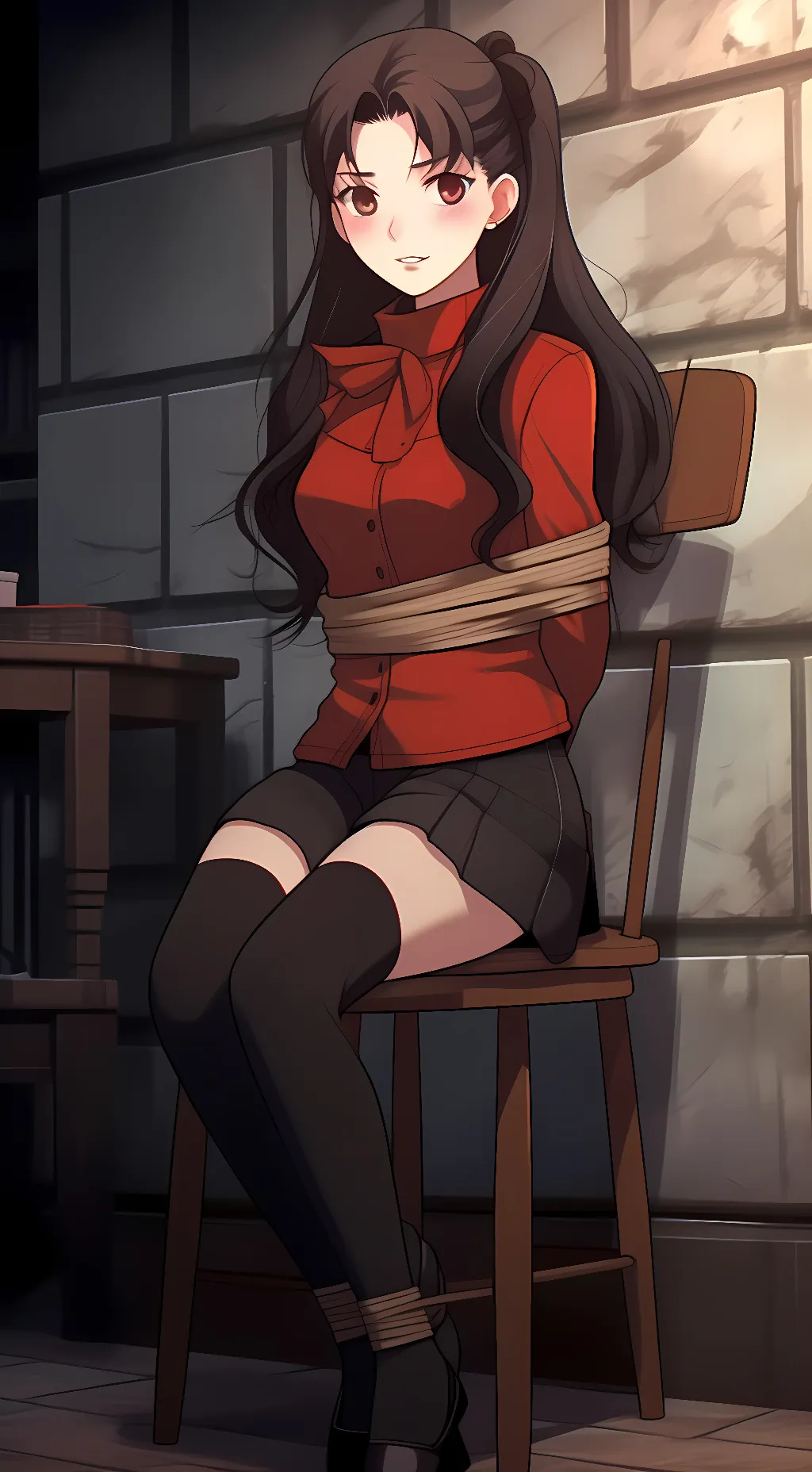 ai character: Rin Tohsaka  background