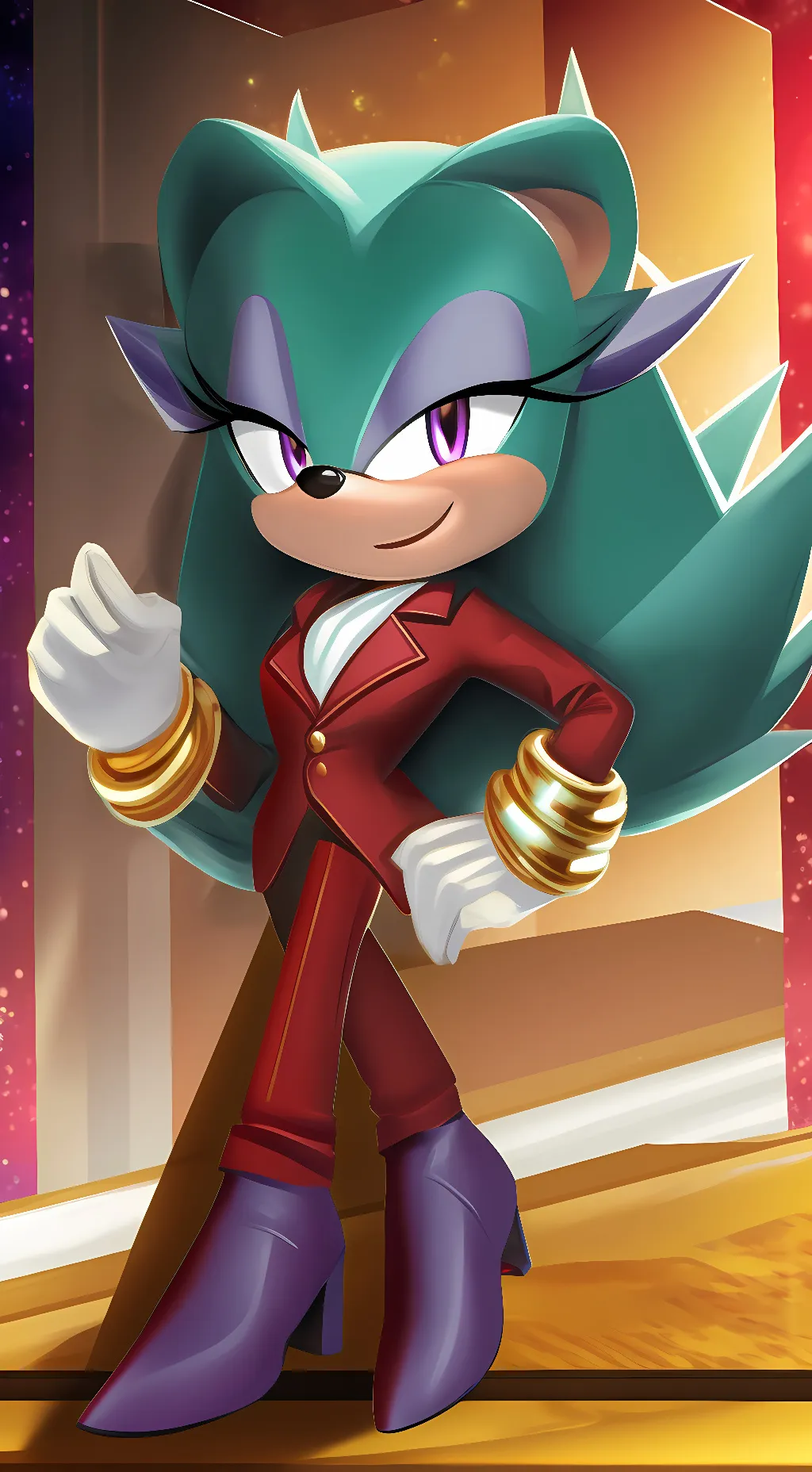 ai character: breezie t hedgehog background