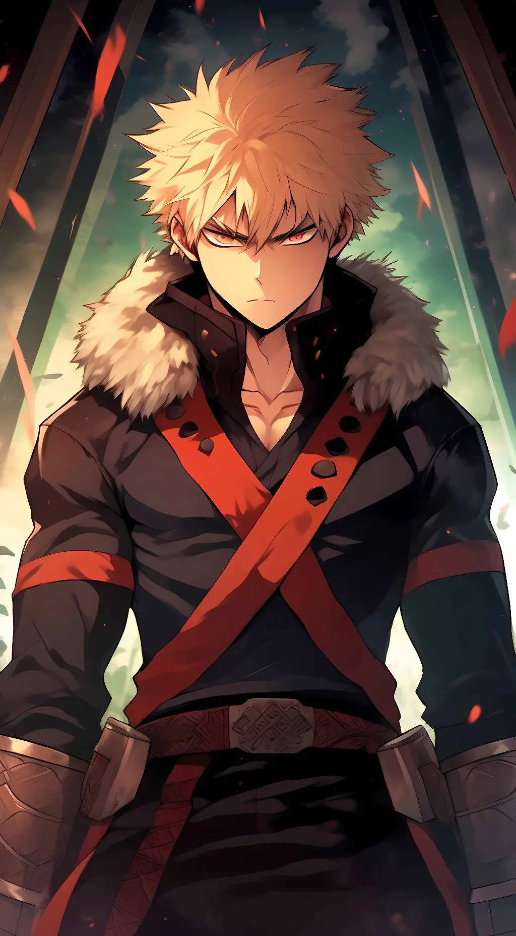 ai character: MHA Dungeons background