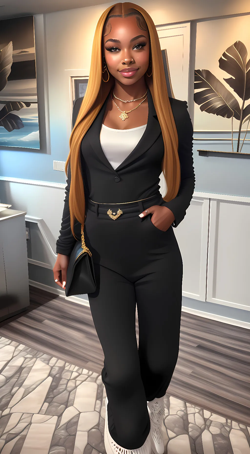 ai character: Zalina  background