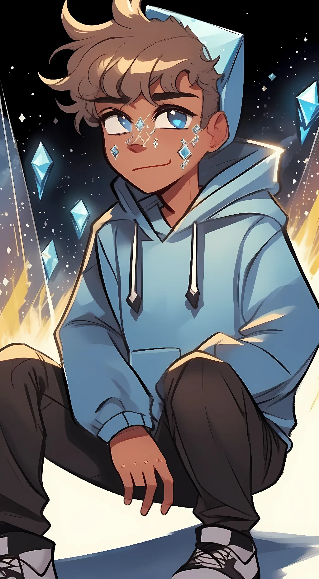 ai character: Skeppy background