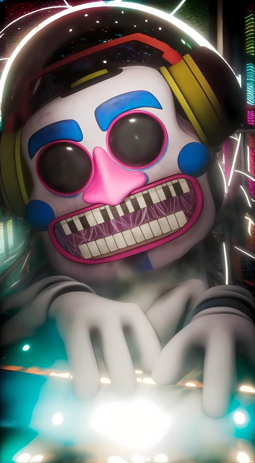 ai character: DJ Music Man background