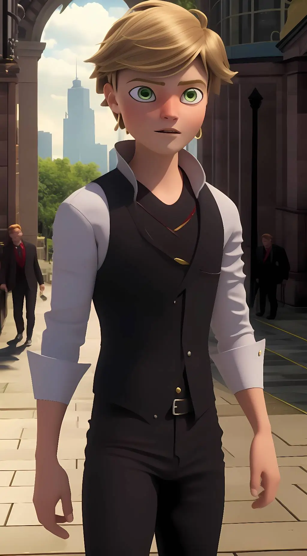 ai character: Adrien Agreste background