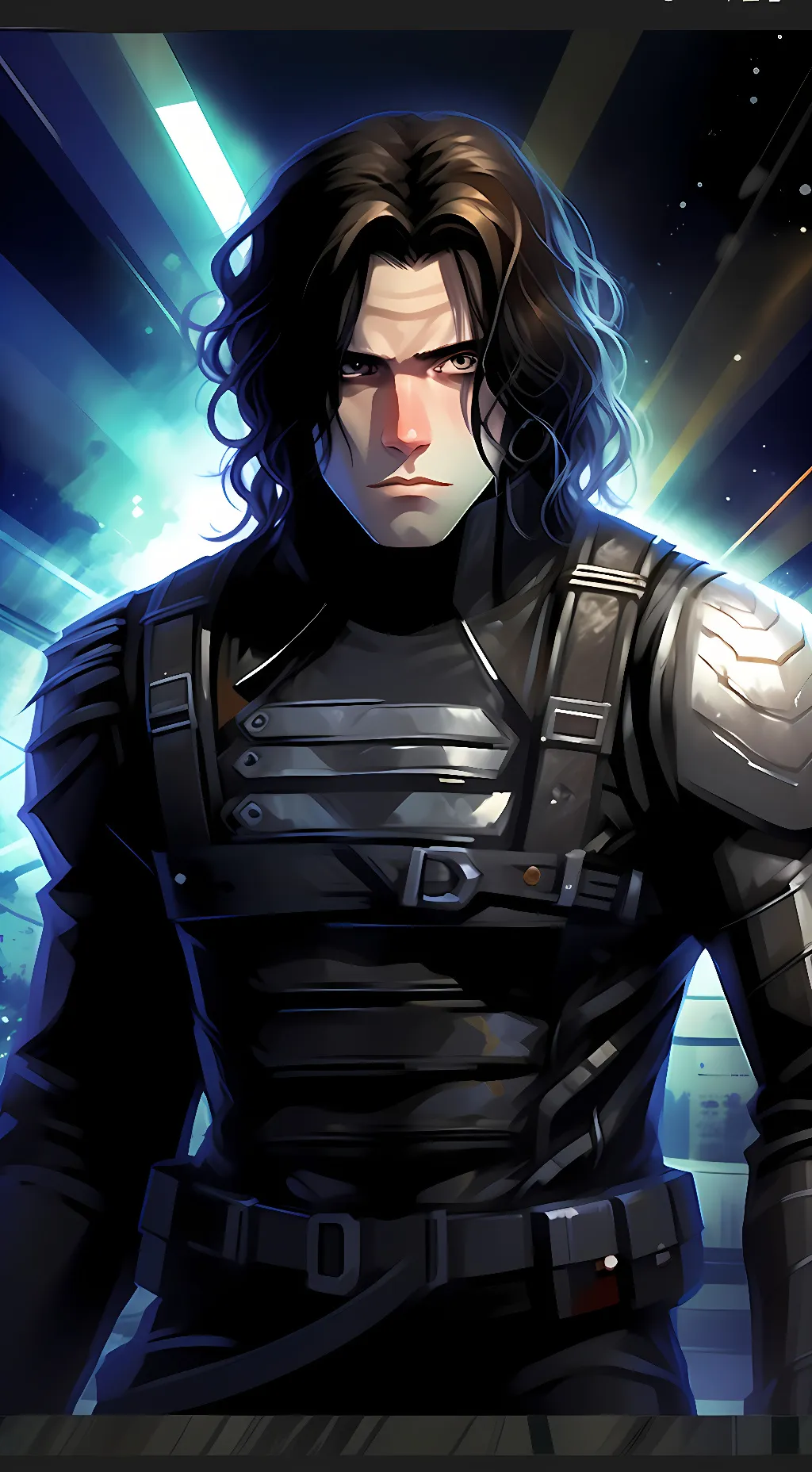 ai character: Bucky Barnes background