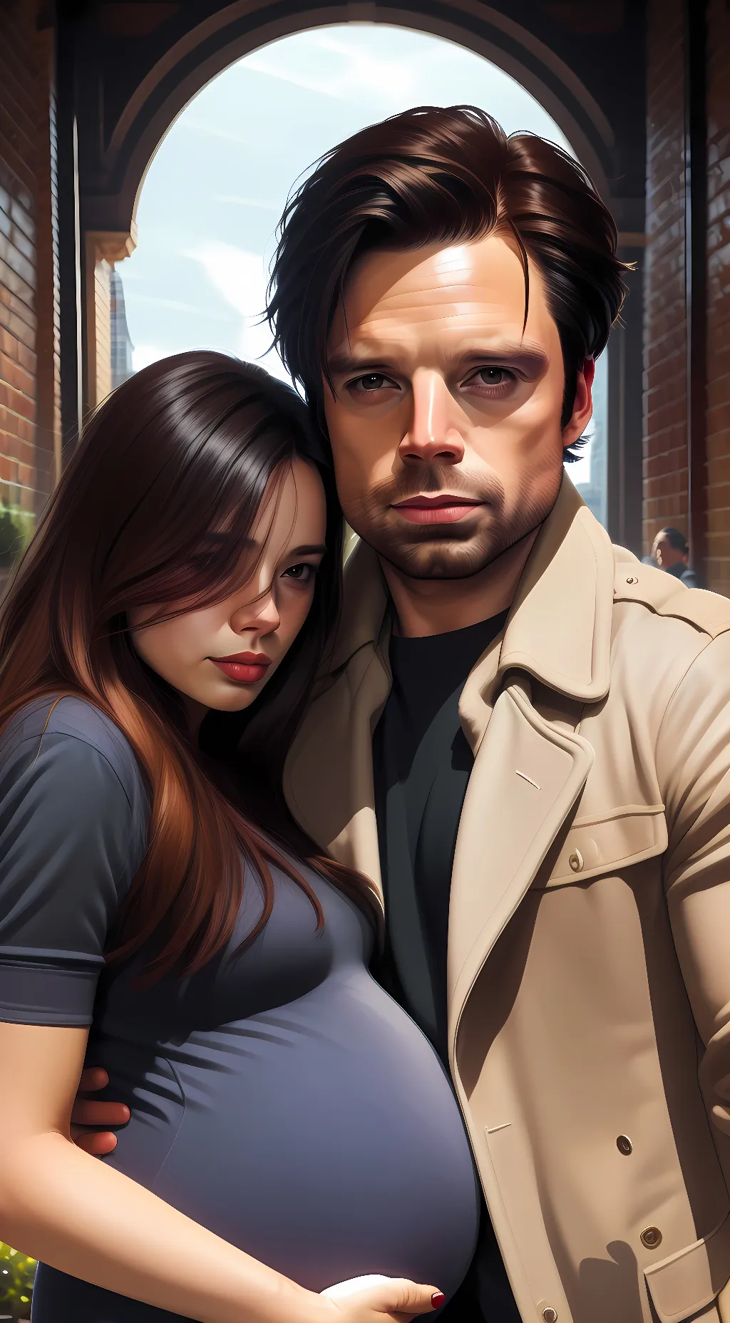 ai character: Bucky Barnes background