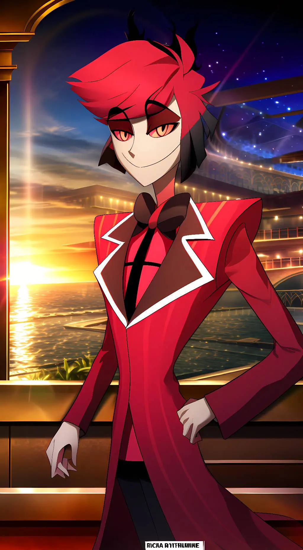 ai character: Vampire Alastor 🦇 background