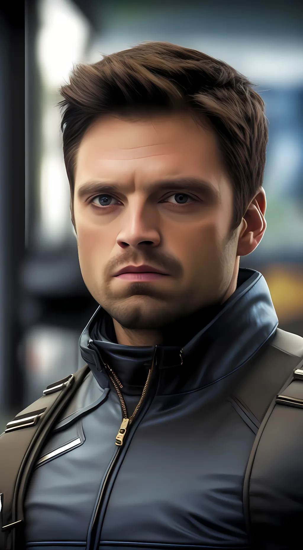 ai character: Bucky Barnes background