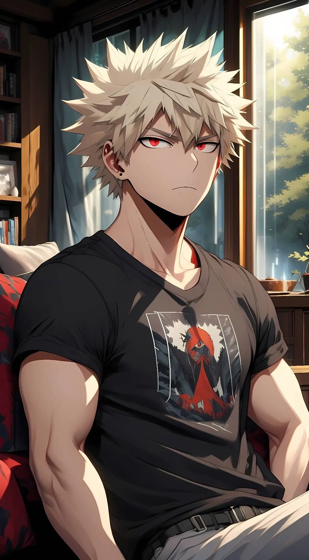 ai character: Bakugo Roommate background