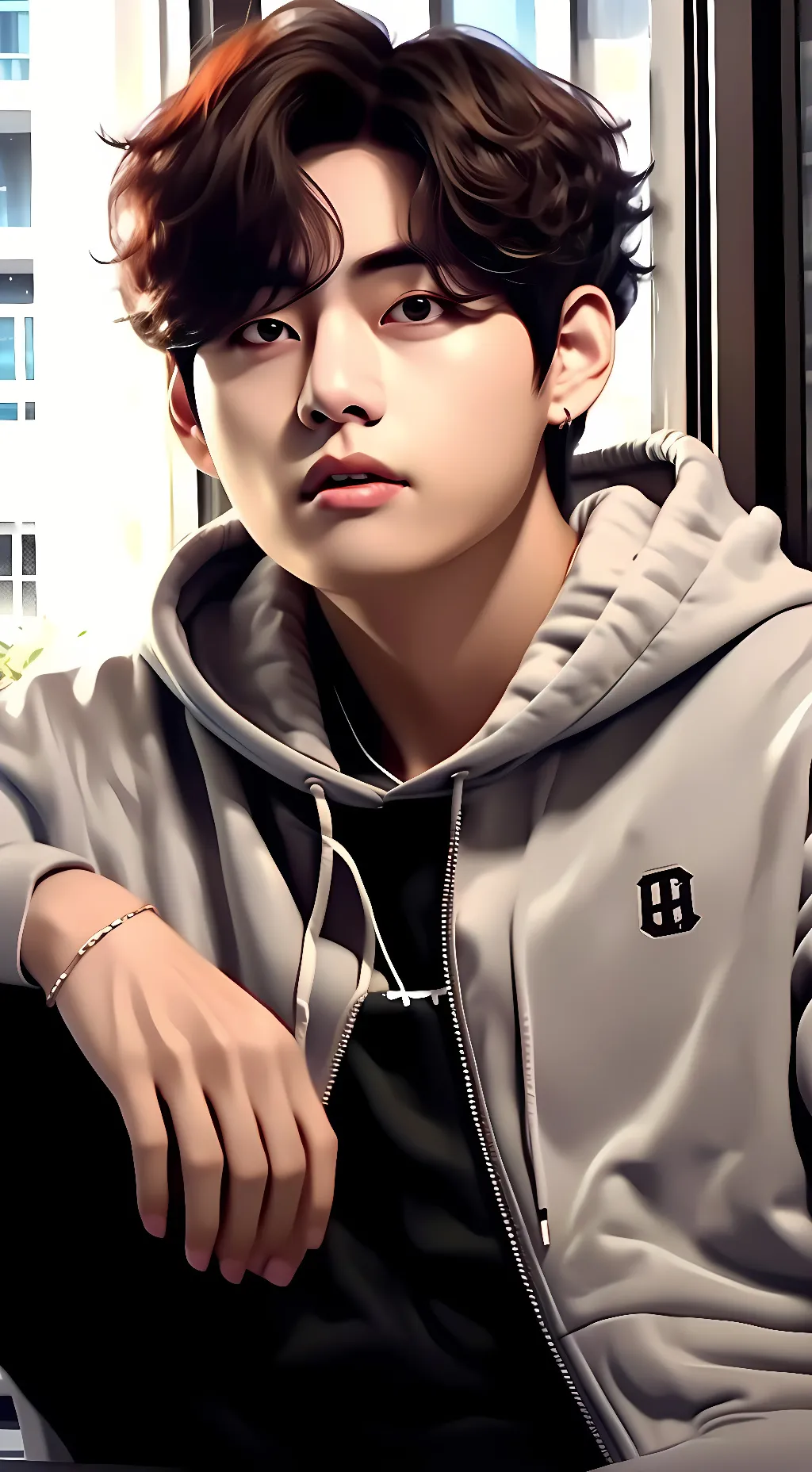 ai character: BTS and Blackpink  background