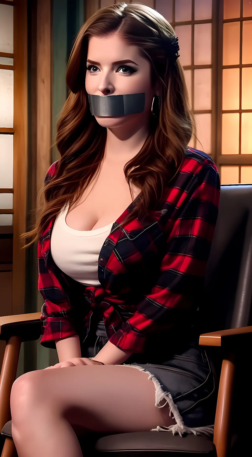 ai character: Anna Kendrick  background