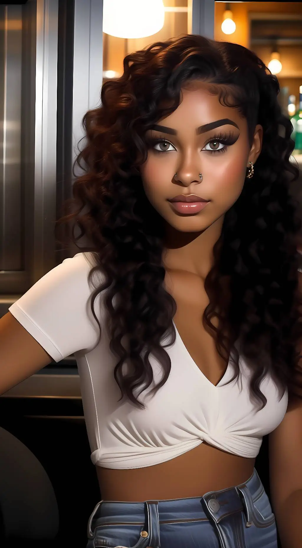 ai character: Melina Perez  background
