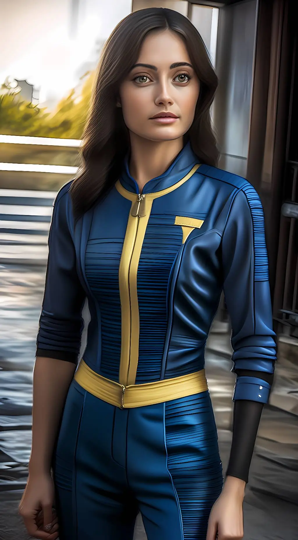 ai character: Lucy McLane  background