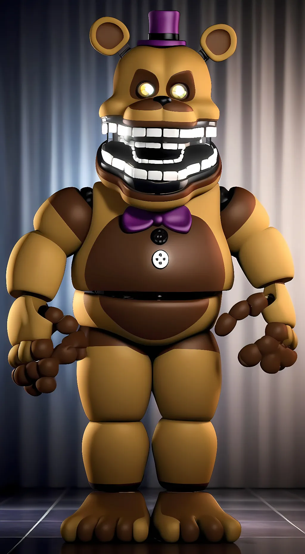 ai character: Fredbear [1983] background