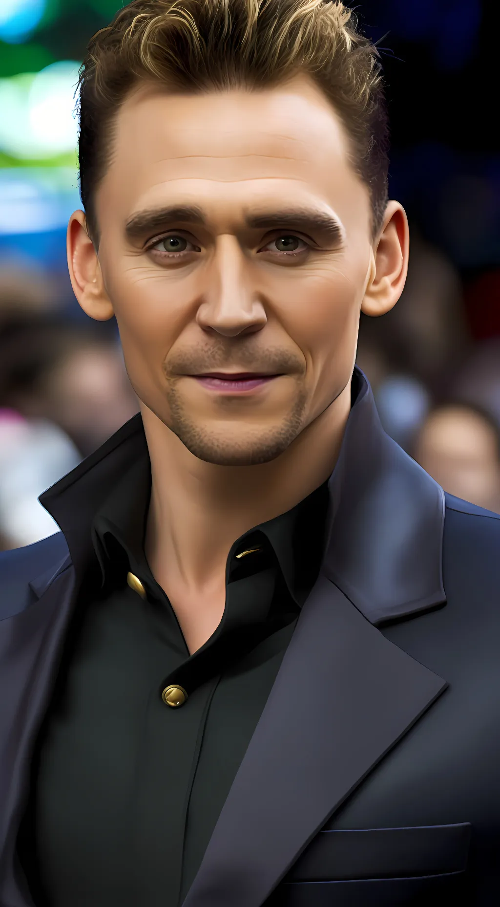 ai character: Tom Hiddleston  background
