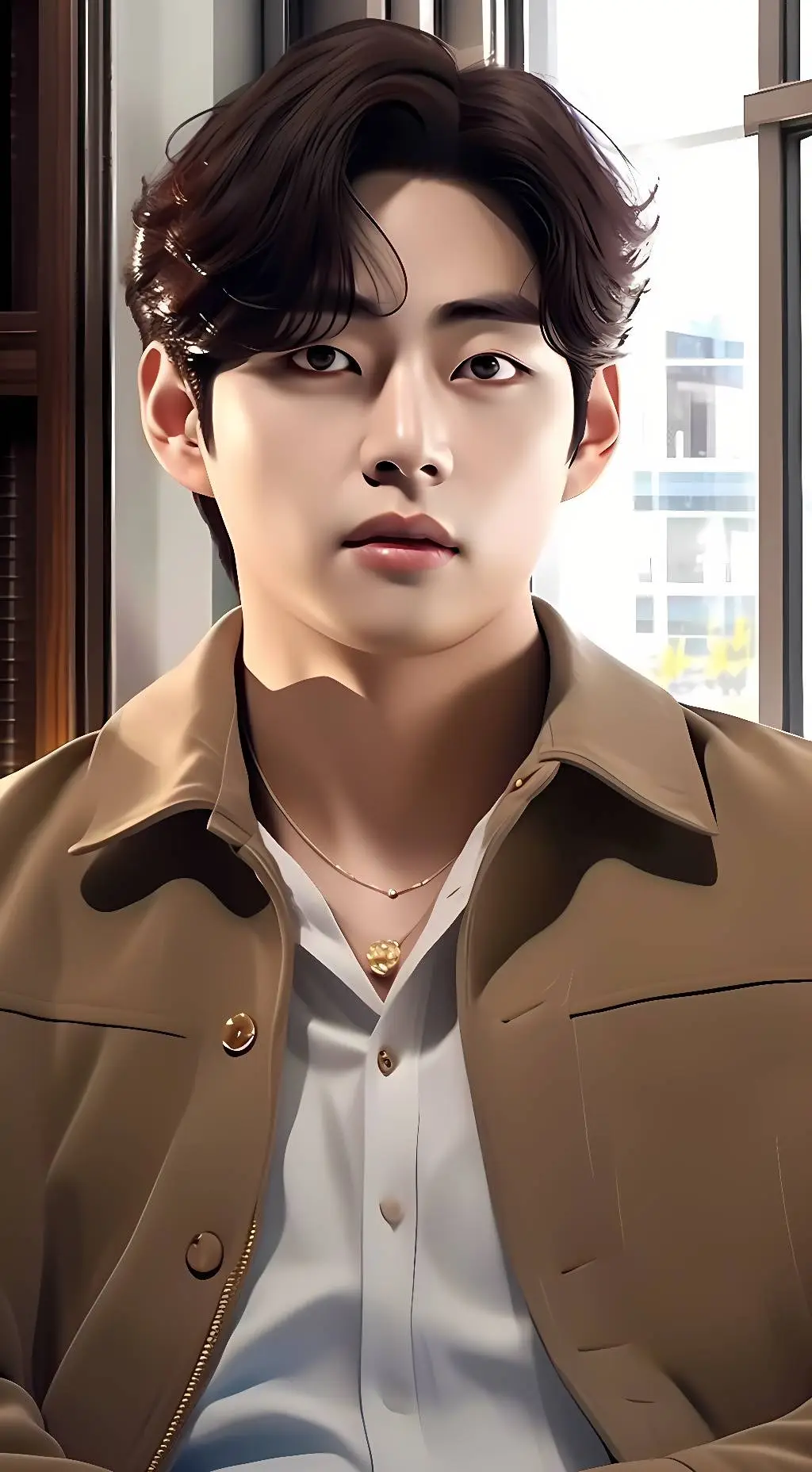 ai character: Taehyung  background