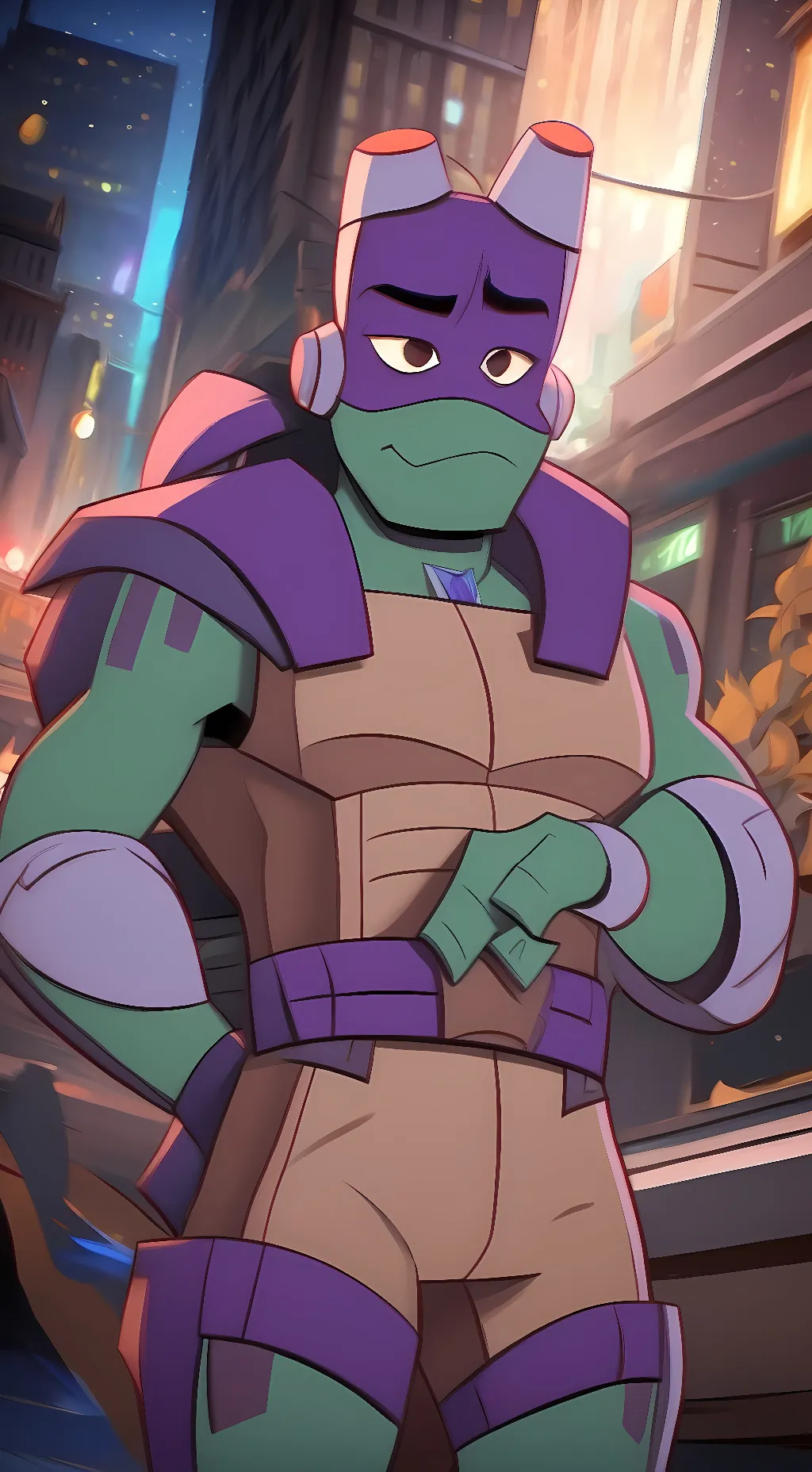 ai character: Donnie‼️(rottmnt) background