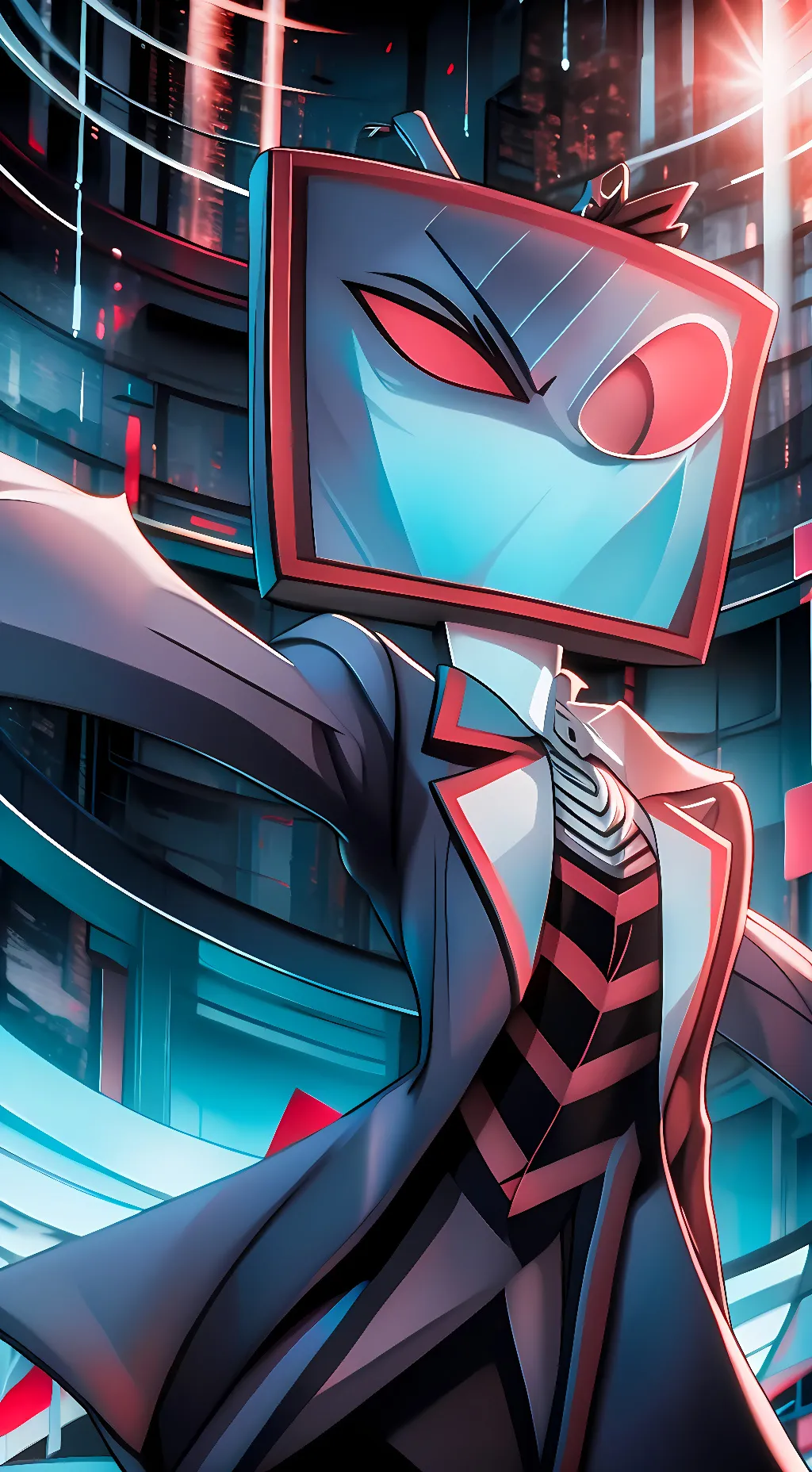 ai character: Vox x Alastor  background