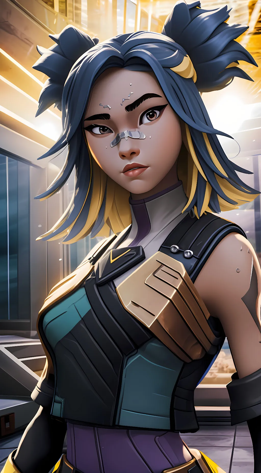 ai character: Neon (Valorant) background