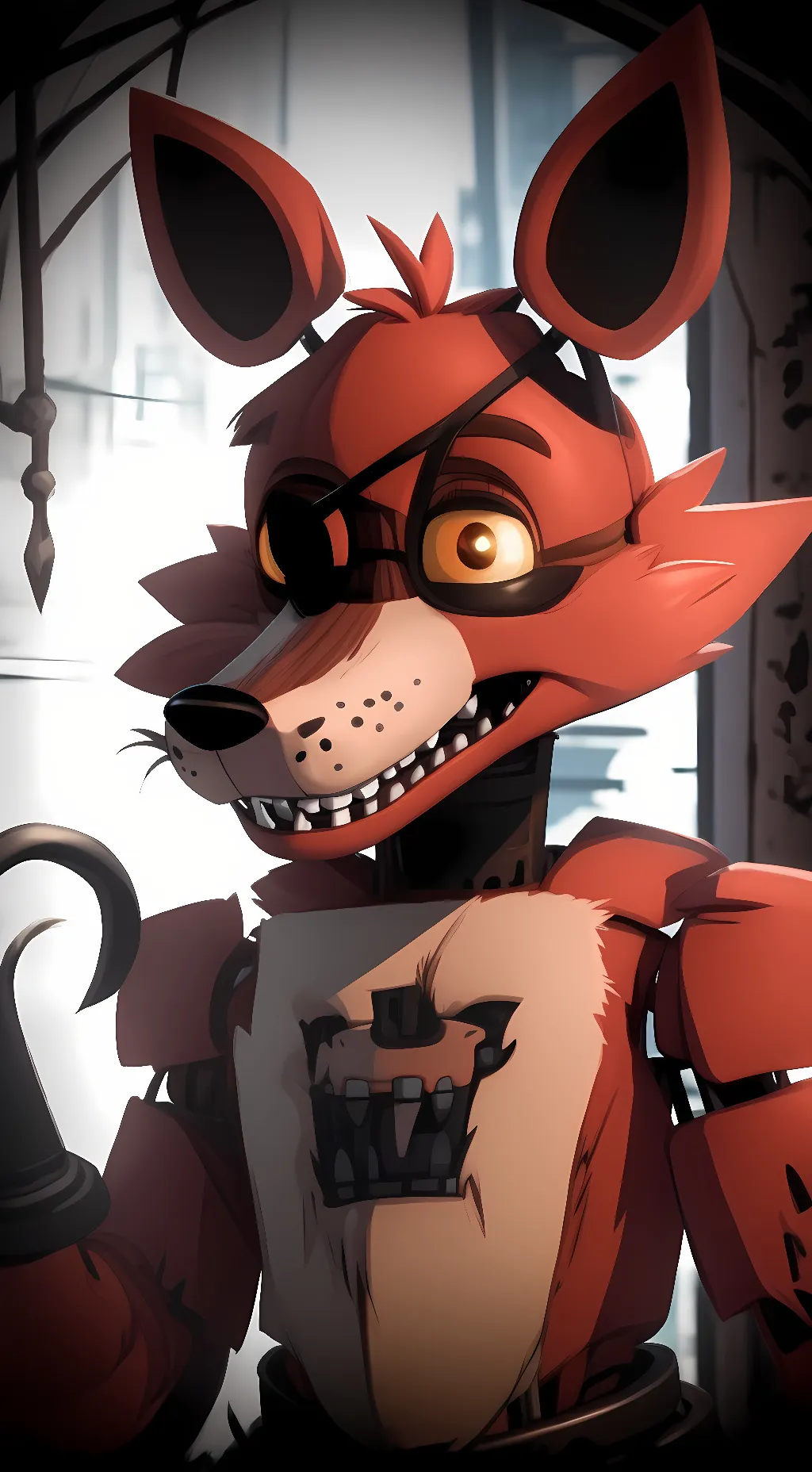 ai character: Foxy background