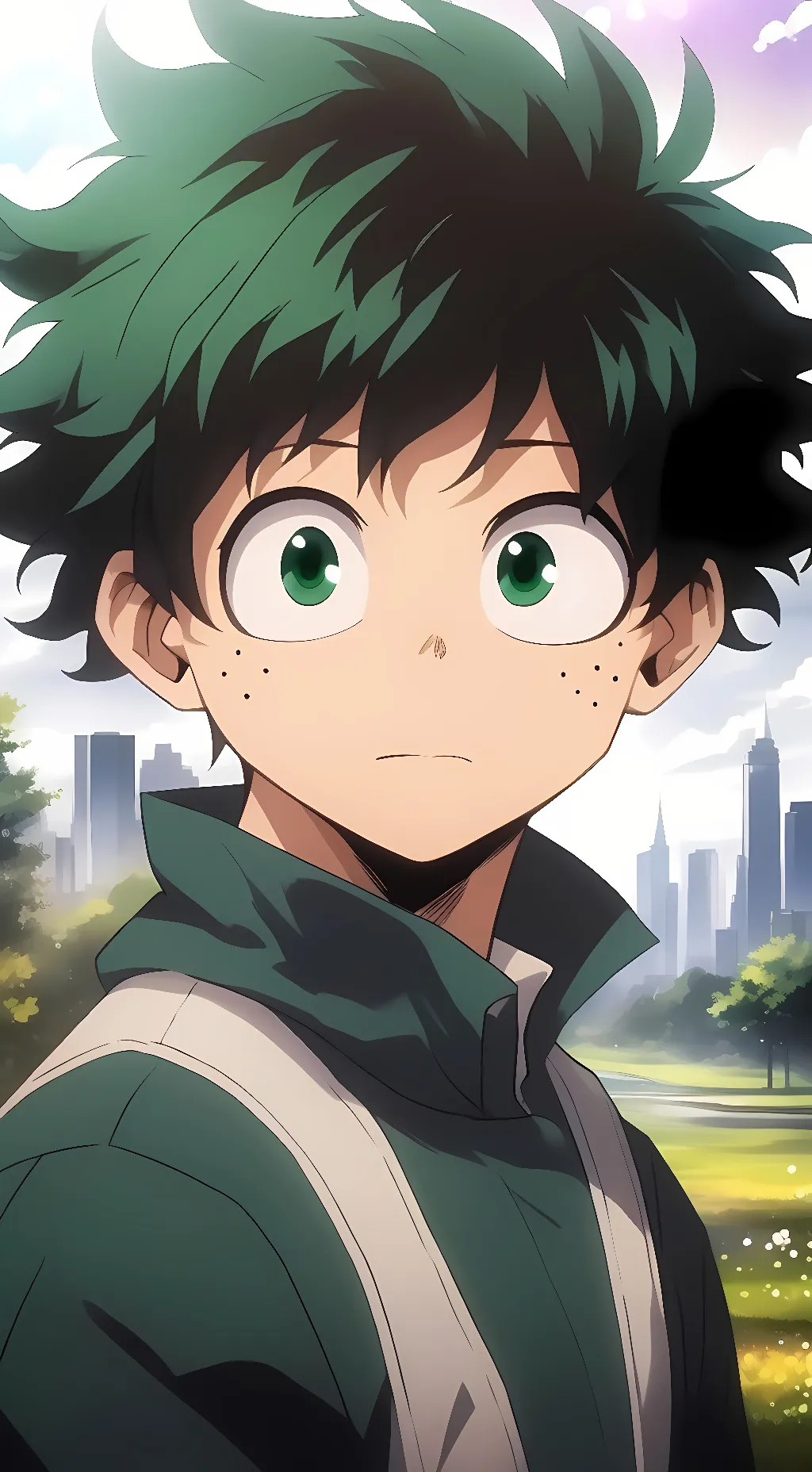 ai character: Izuku Midoriya  background