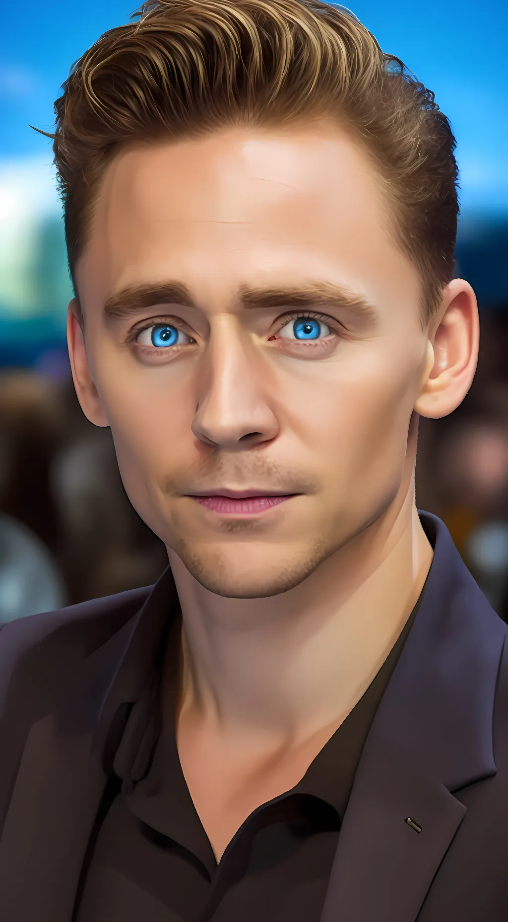 ai character: Tom Hiddleston  background