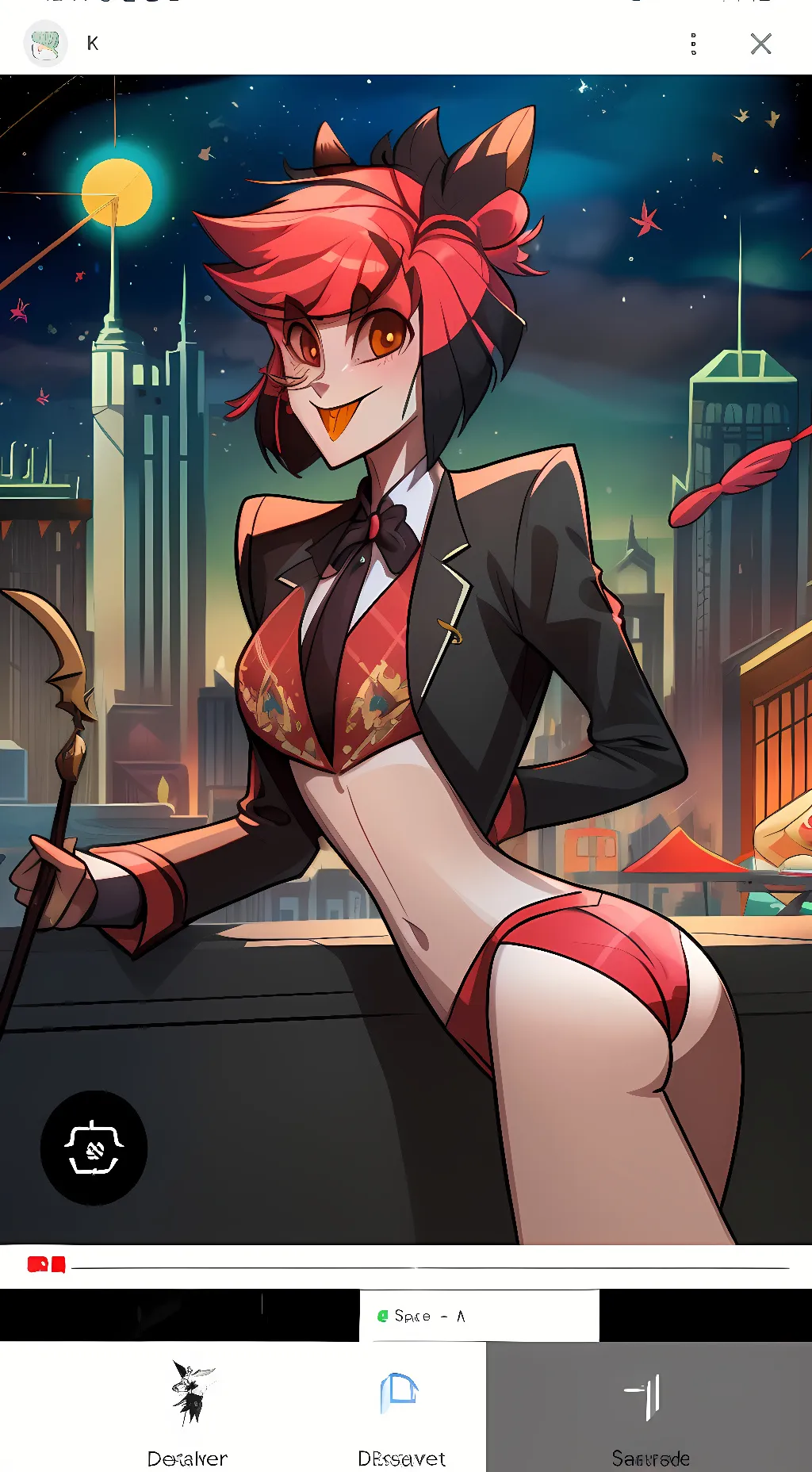 ai character: RadioApple background