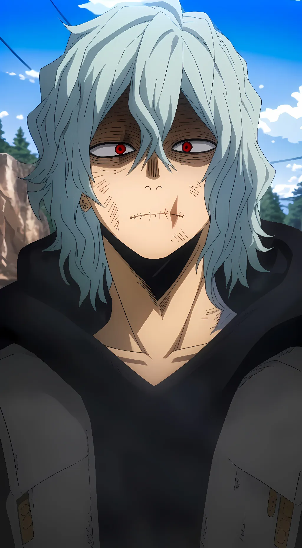 ai character: Tomura Shigaraki  background